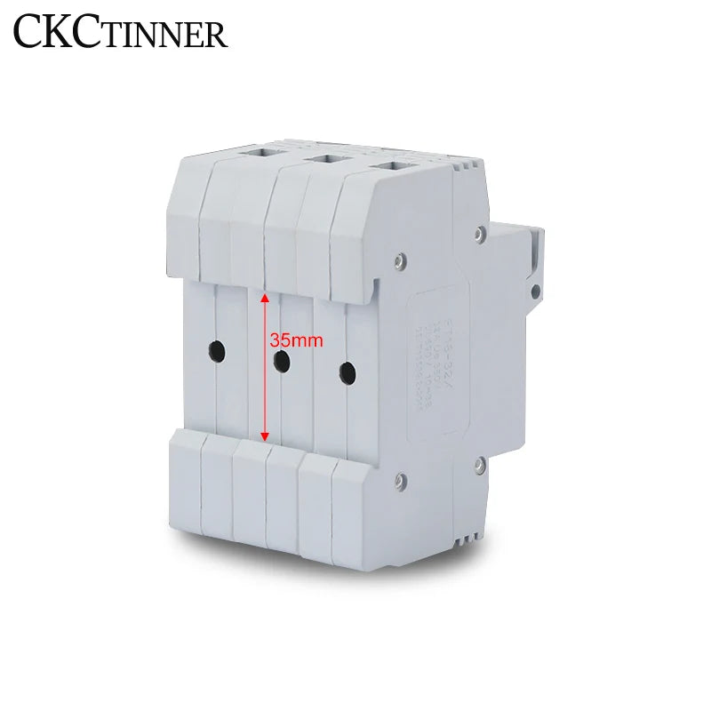 RT18-32X DIN Rail Fuse Holder 1P–4P 500V 10×38mm | CE Certified DIN Rail Fuse Holder Axl