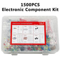 1500 Pcs Electronic Components Kit – LEDs, Resistors & Capacitors Electronic Components Kit Axl Default Title
