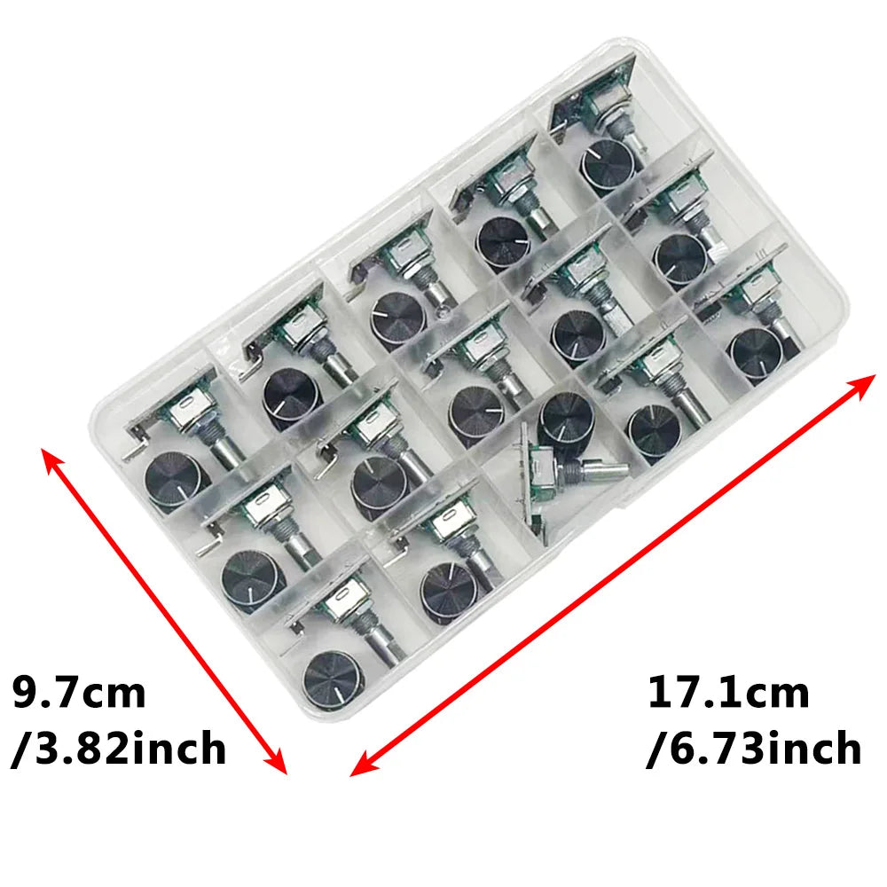 15PCS KY-040 Rotary Encoder Module Kit with Knob Caps – Arduino Encoder Module Kit Axl