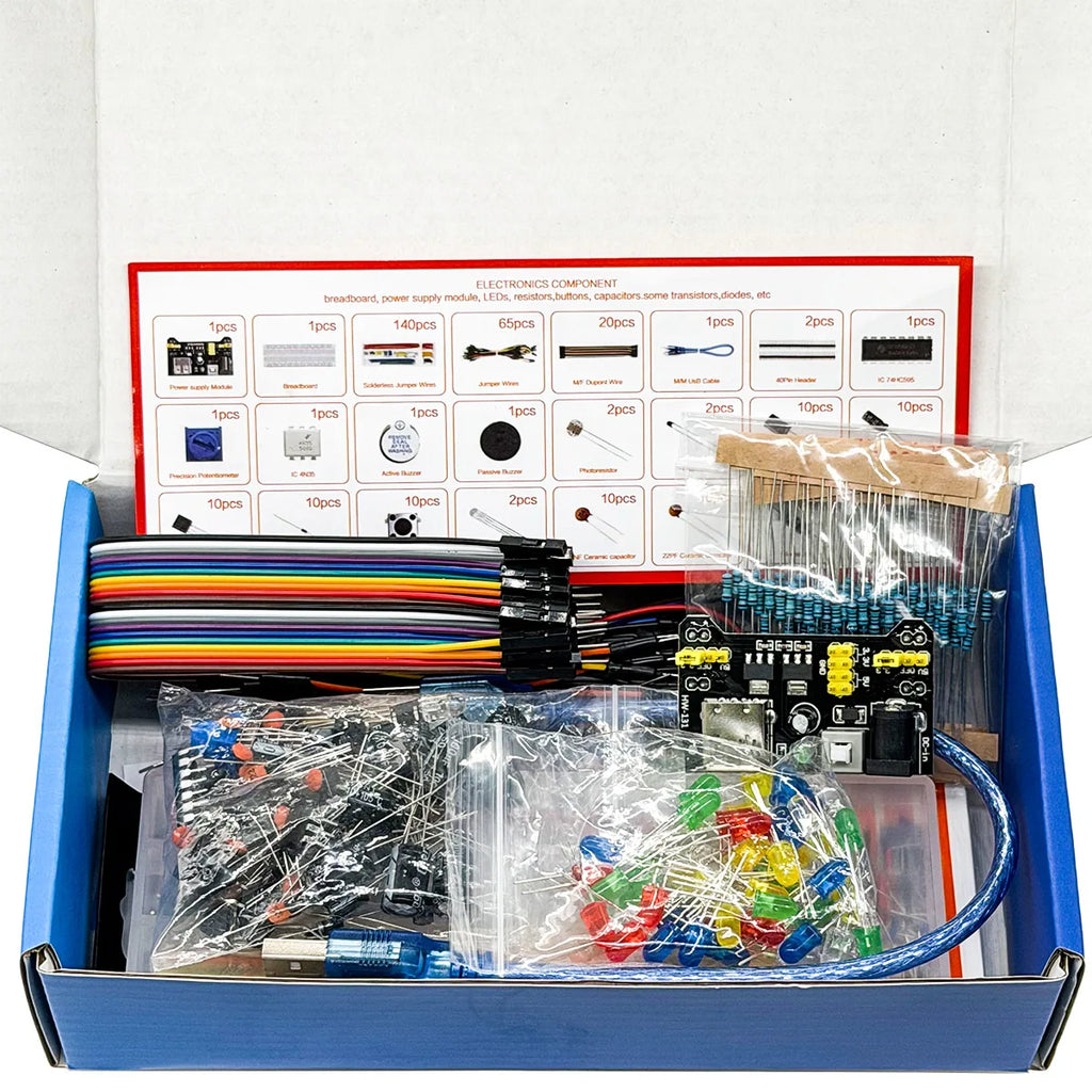 Arduino UNO R3 Electronics Learning Kit – Breadboard & Components Electronics Learning Kit Axl