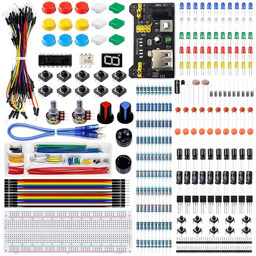 Arduino R3 DIY Starter Kit – Breadboard, LED, Jumper Wires Electronics Starter Kit Axl Default Title