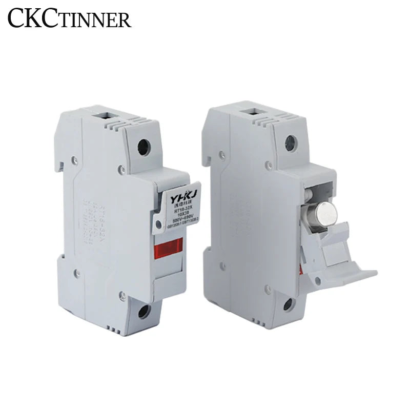 RT18-32X DIN Rail Fuse Holder 1P–4P 500V 10×38mm | CE Certified DIN Rail Fuse Holder Axl