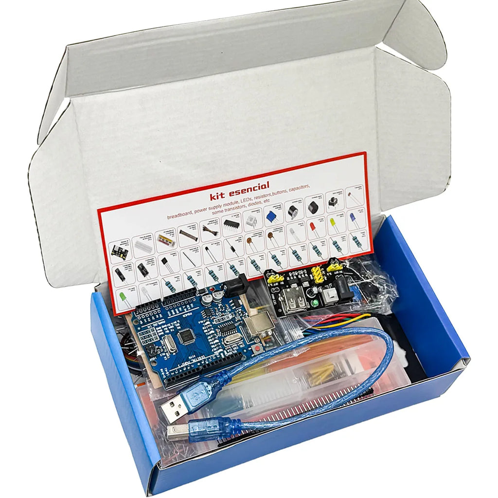 Arduino UNO R3 Starter Kit – Breadboard & Electronics Components Electronics Starter Kit Axl