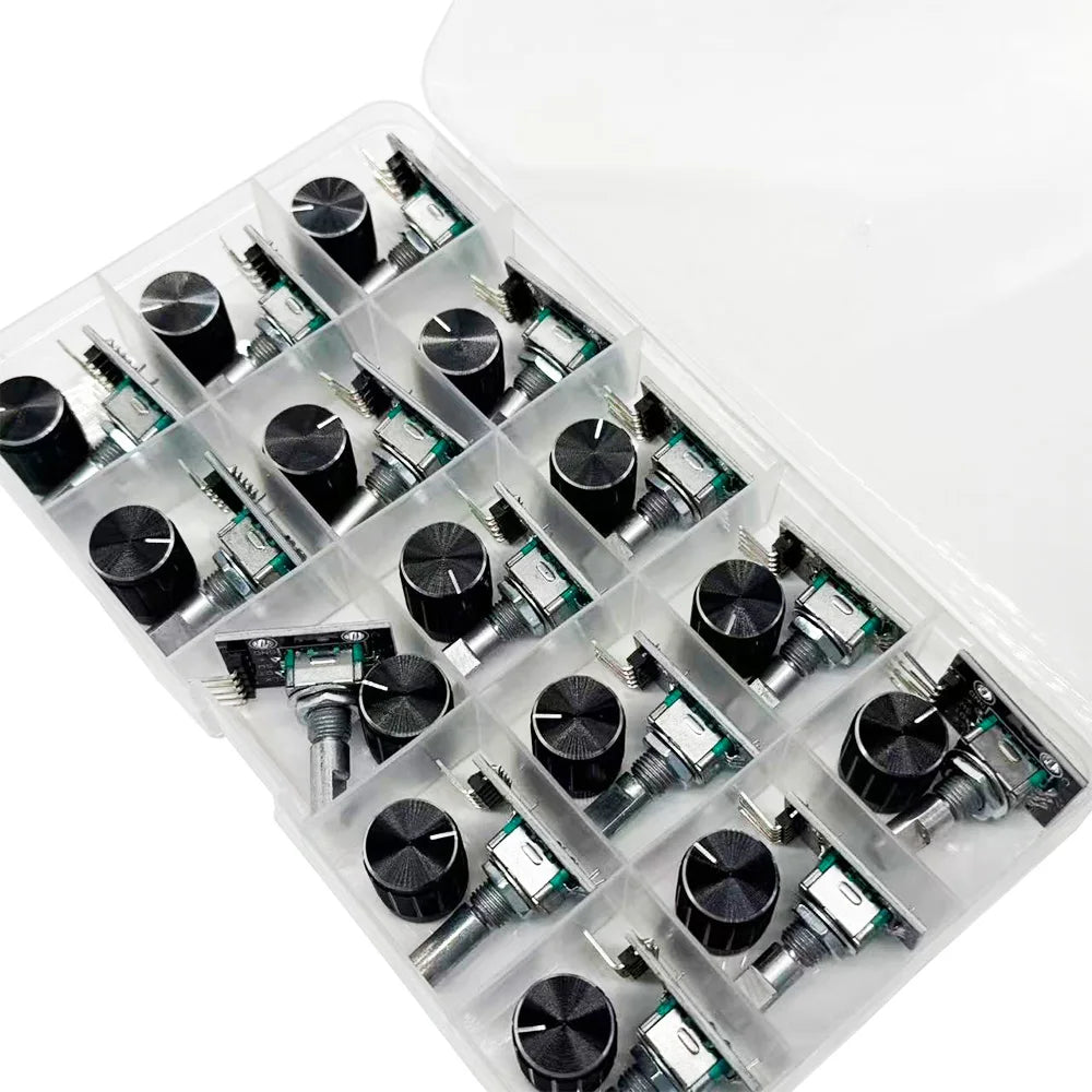 15PCS KY-040 Rotary Encoder Module Kit with Knob Caps – Arduino Encoder Module Kit Axl