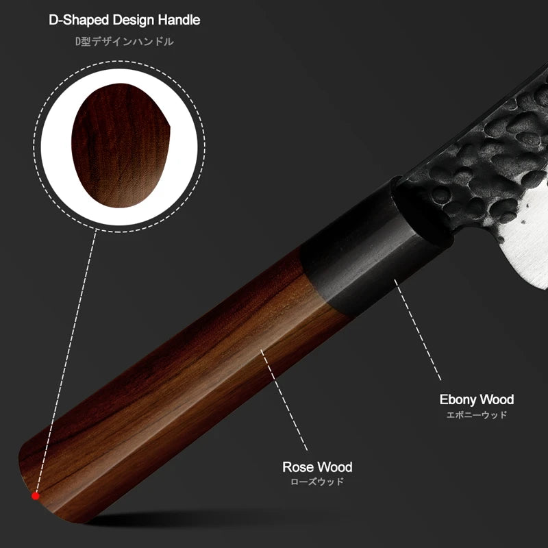 Grandsharp Japanese Petty Knife – Hand Forged Utility Kitchen Knife Utility Kitchen Knife Axl