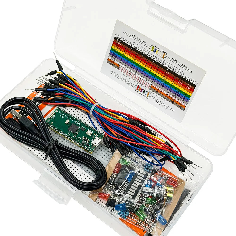 Raspberry Pi Pico Electronics Starter Kit – Python & C Microcontroller Starter Kit Axl