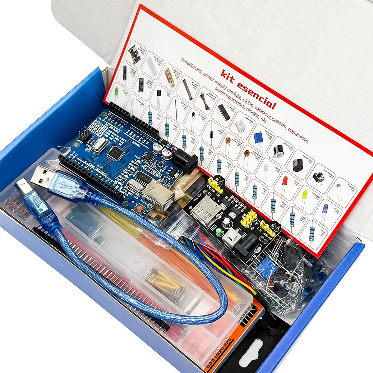 Arduino UNO R3 Starter Kit – Breadboard & Electronics Components Electronics Starter Kit Axl