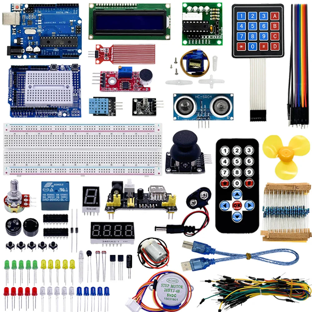 RFID Arduino R3 Starter Kit – ATmega328P 830-Hole Breadboard Electronics Starter Kit Axl R3