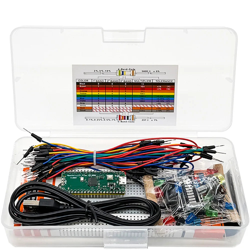 Raspberry Pi Pico Electronics Starter Kit – Python & C Microcontroller Starter Kit Axl