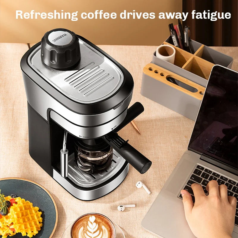 BALASHOV 800W Semi-Automatic Espresso Machine – Latte & Cappuccino Espresso Machine Axl