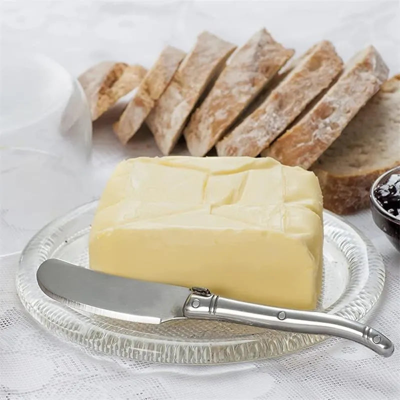 Laguiole Stainless Steel Butter Knife & Cheese Spreader Set Butter Knife Set Axl
