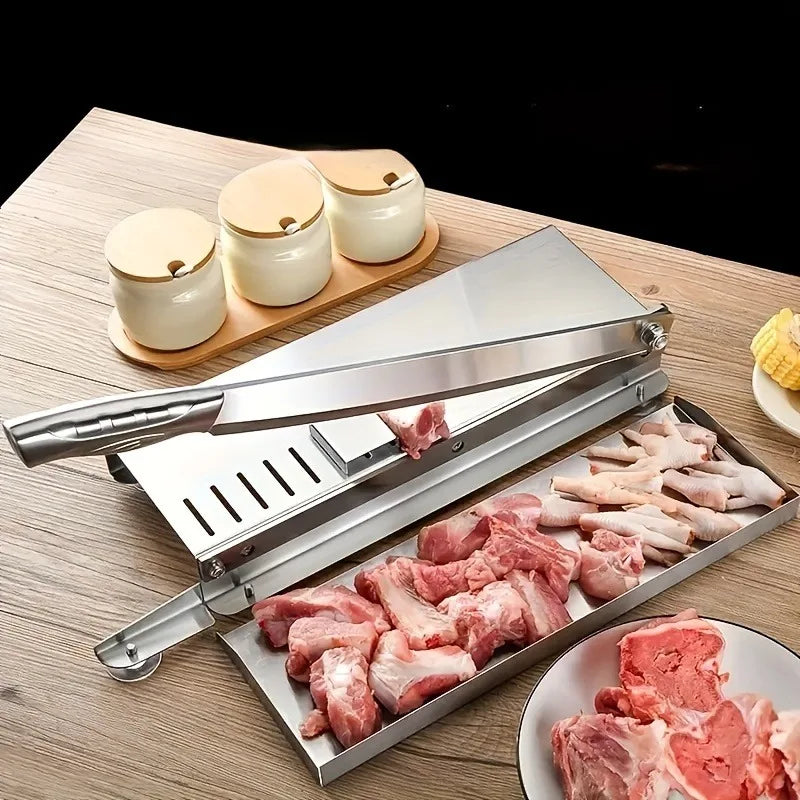 Stainless Steel Frozen Meat Slicer & Bone Cutting Knife Meat Slicer Knife Axl