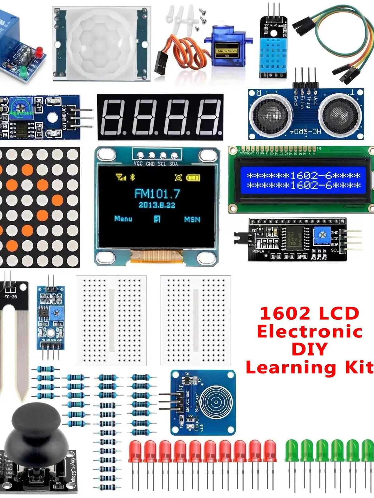 Arduino R3 Starter Kit – 1602 LCD & 0.96" OLED Display DIY Pack Arduino Starter Kit Axl Electronic Kit