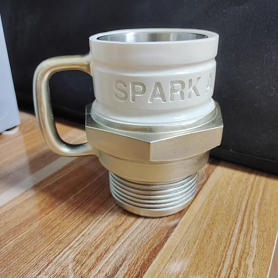 Spark Plug Coffee Mug – Novelty Gearhead Car Lover Gift Novelty Coffee Mug Axl