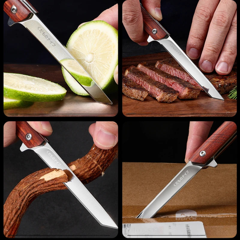 PLYS Folding Pocket Knife – Carving & Paring Knife with Holster Folding Pocket Knife Axl