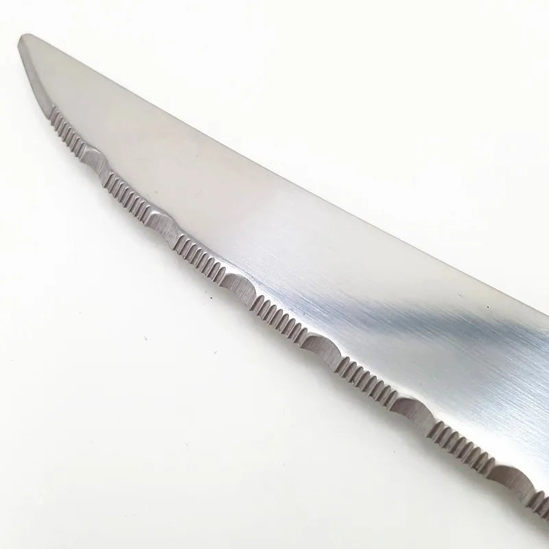 Laguiole Steak Knife Set 4–12pc | Pearl White Handles Steak Knife Set Axl