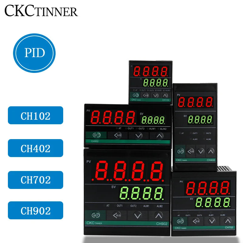 Dual Output PID Temperature Controller SSR & Relay LCD 48–240V PID Temperature Controller Axl