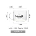 KEMORELA 500ml Creative Letter Glass Mug with Handle Glass Mug Axl 02-W 401-500ml