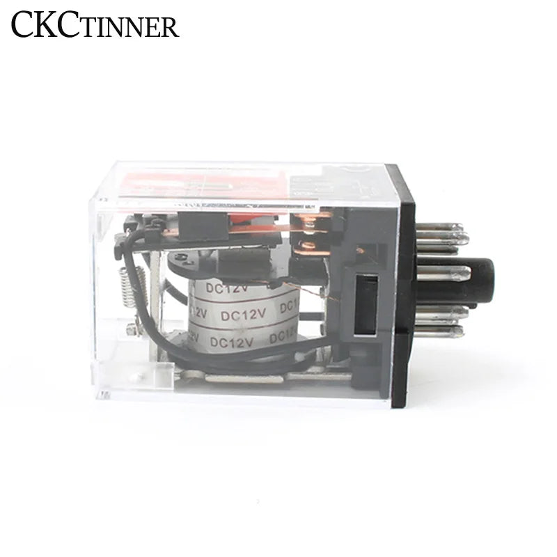 MK2P Electromagnetic Relay + PF083A Socket 8-Pin DC/AC Electromagnetic Relay Axl