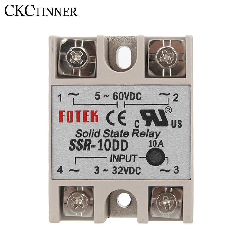 DC Solid State Relay SSR 10A 25A 40A Single Phase White Shell Solid State Relay Axl 10DD