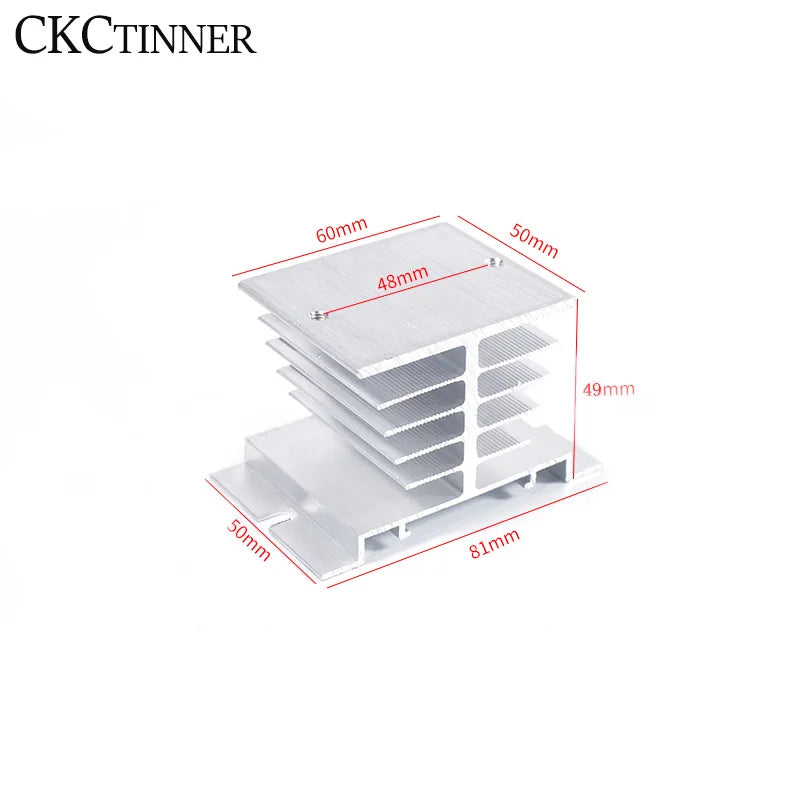 SSR Aluminum Heat Sink for Single Phase Solid State Relay 10A–40A SSR Heat Sink Axl