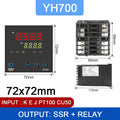 CKCTINNER YH Series Dual Output SSR+Relay Temperature Controller Temperature Controller Axl Silver