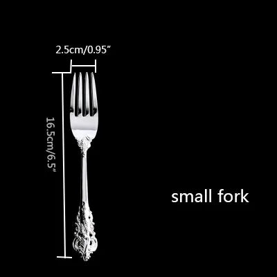 Silver Plated Luxury Cutlery – Engraved Flatware Knife Fork Spoon Silver Plated Flatware Axl Small fork