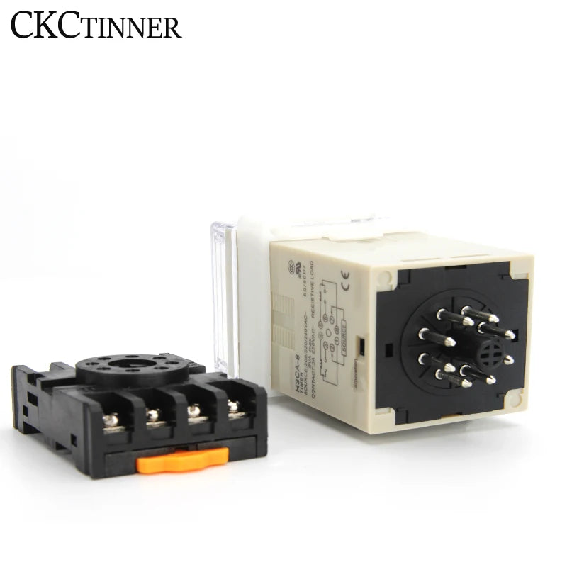 H3CA-8 Digital Time Delay Relay Timer 0.1S–9990H | Solid State Time Delay Relay Axl