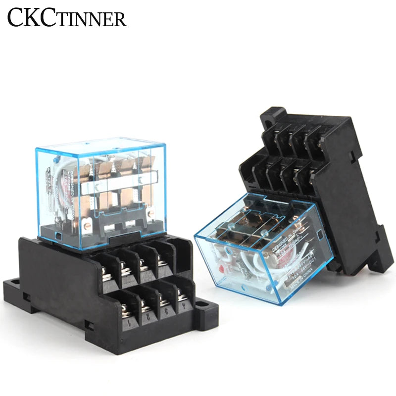 HH64P LY4NJ 10A Electromagnetic Relay 14-Pin & PTF14A Socket Electromagnetic Relay Axl