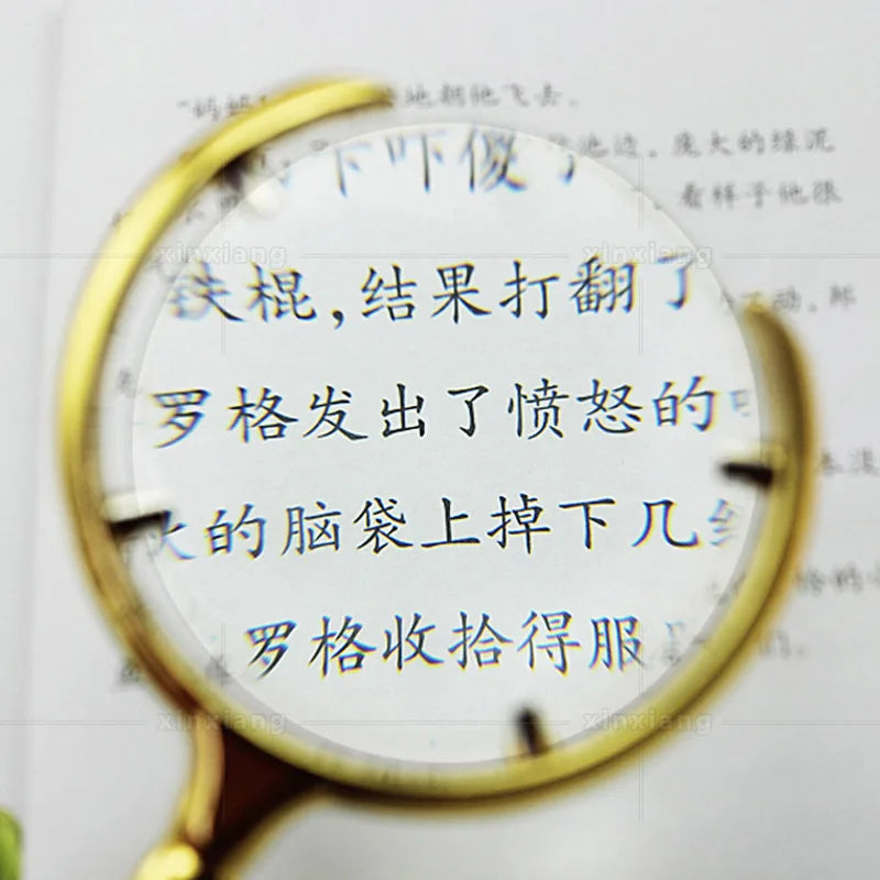 60mm 8X Handheld Magnifying Glass – Antique Metal Magnifier Handheld Magnifier Axl