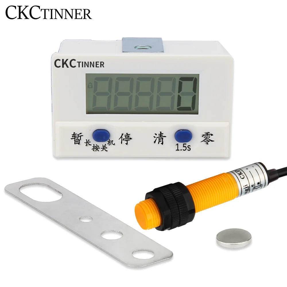 Digital Magnetic Proximity Counter 5-Digit | CKCTINNER SJ18 Digital Counter Meter Axl