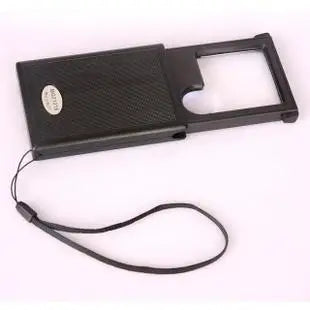 Folding Magnifying Glass with LED Light – Portable Pull-Out Loupe LED Magnifying Glass Axl