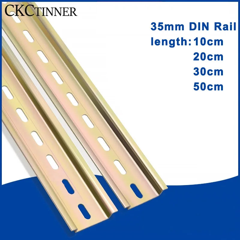 C45 DIN Rail 35mm x 7.5mm – Aluminum & Steel Guide Rail DIN Rail Axl