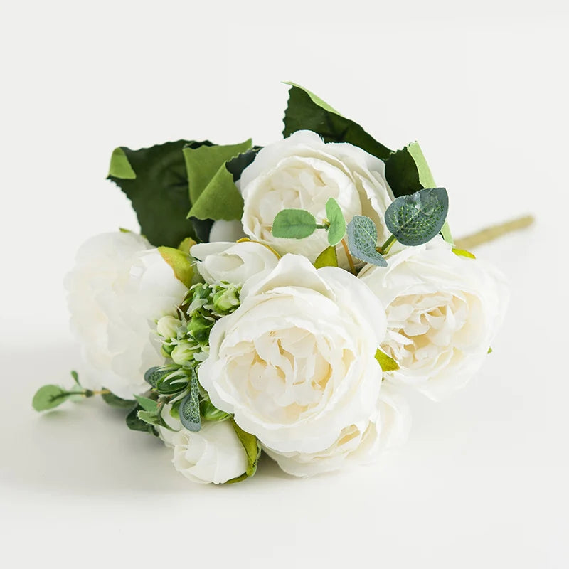 Silk Rose Artificial Flowers UV Protection – Wedding & Home Decor Artificial Silk Flowers Axl color 6 1pc