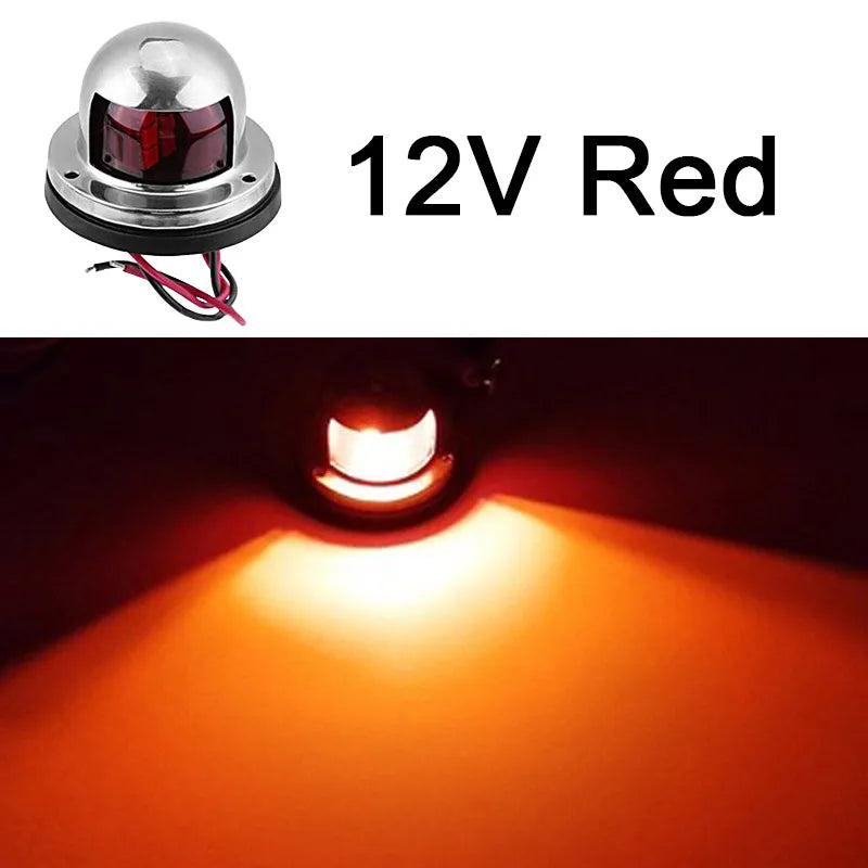 SU304 Marine LED Navigation Light 12V 24V | IP67 Boat Bow Light Marine Navigation Light Axl RED 12V