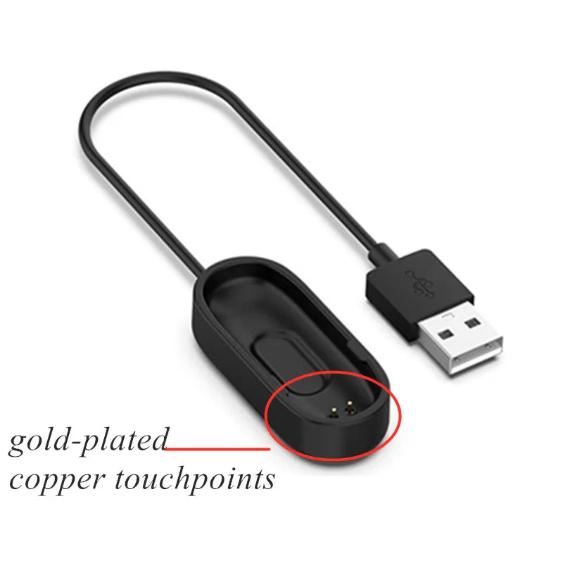 USB Charging Cable for Xiaomi Mi Band 2 3 4 – Replacement Cord Smartwatch Charging Cable Axl