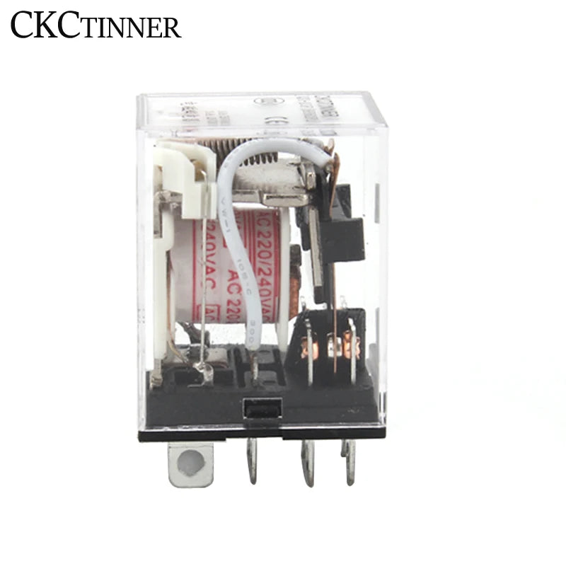 HH62P LY2NJ 10A Electromagnetic Relay 8-Pin + PTF08A Socket Base Electromagnetic Relay Axl