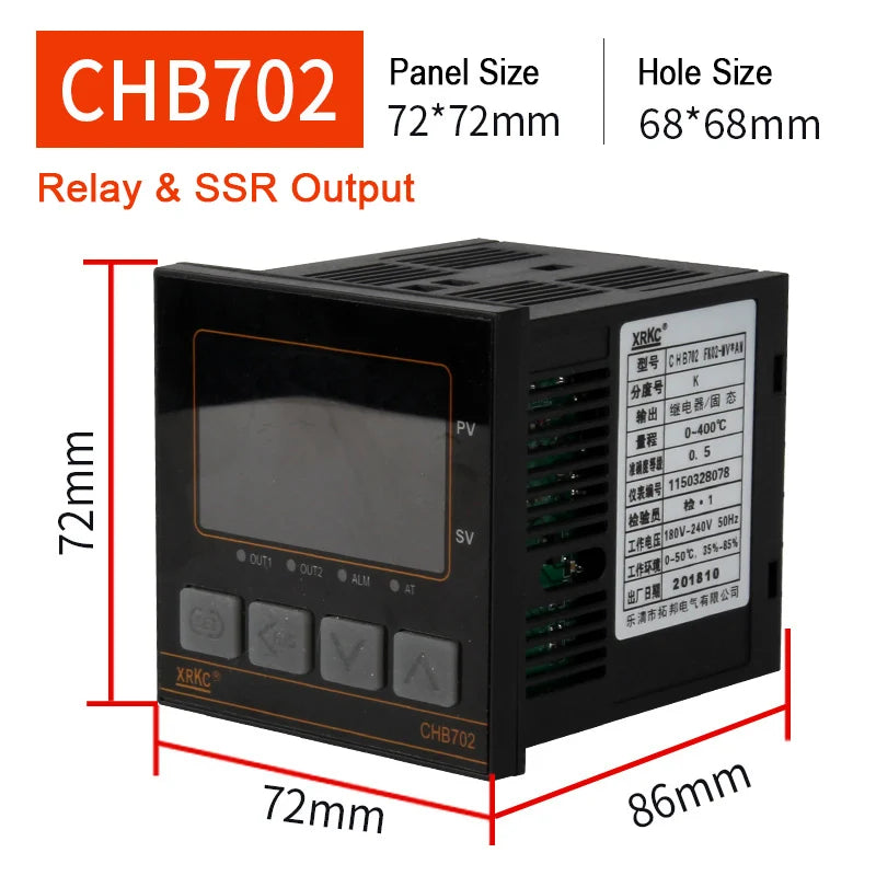 CKCTINNER CHB PID Temperature Controller – Digital 220V PID Temperature Controller Axl CHB702