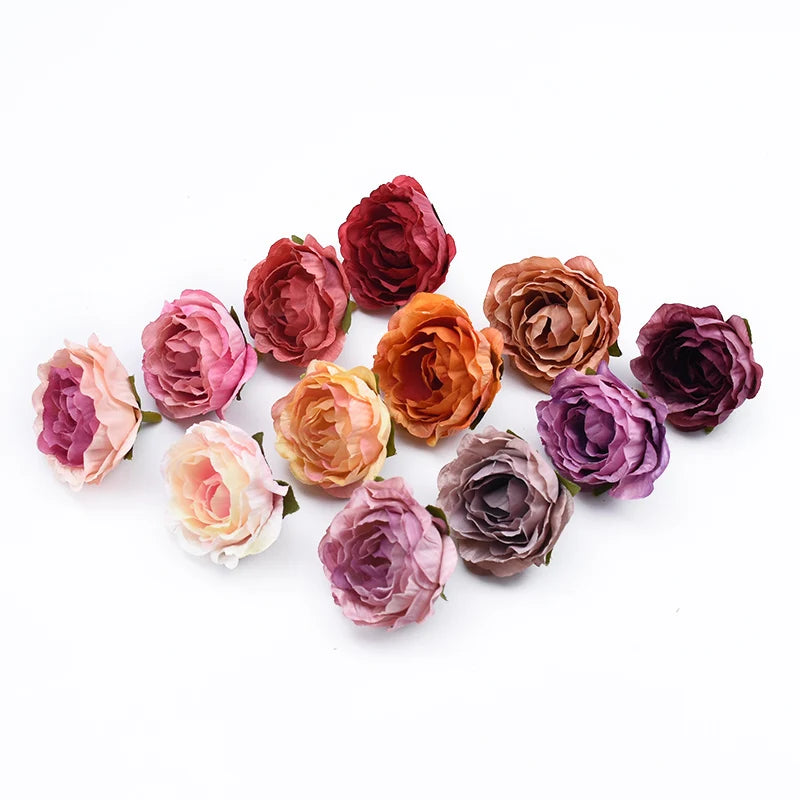 Silk Rose Heads 30/50 Pcs – 4cm Artificial Flowers for Weddings Artificial Silk Flowers Axl