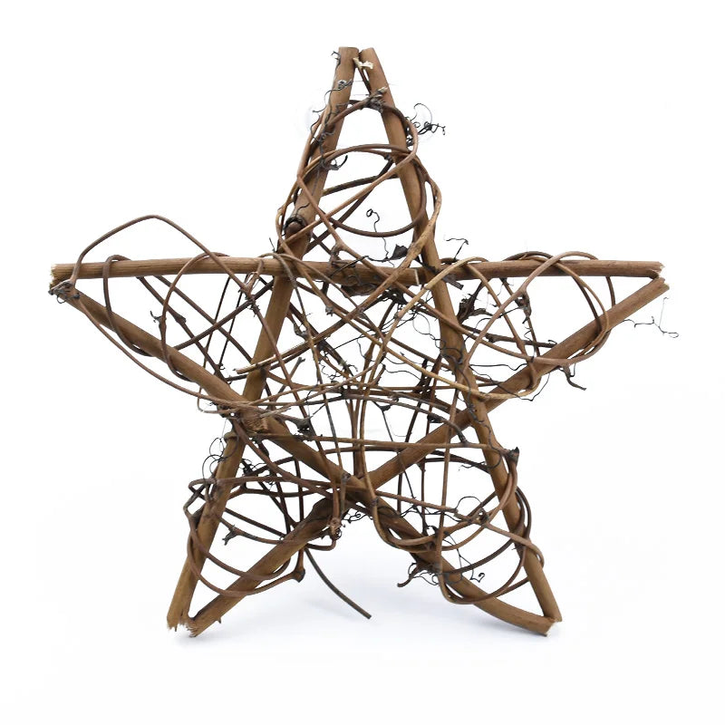 Rattan Pentagram Vine Decoration – 1 or 3 Pcs Hanging Decor Hanging Rattan Decor Axl 20cm 1pc