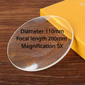 5X Desktop Magnifying Glass – 110mm K9 Optical Glass Lens Handheld Magnifier Axl 110mm 5X