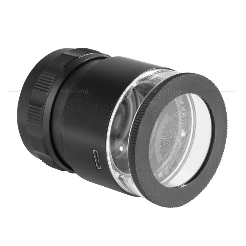 10X LED Loupe Magnifier USB Rechargeable with Measuring Scale LED Loupe Magnifier Axl