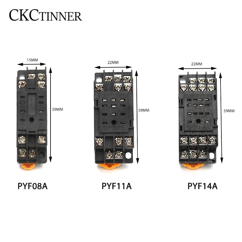 Relay Base Socket 8-Pin 11-Pin 14-Pin PYF08A PYF11A PYF14A Relay Base Socket Axl