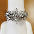 Huitan Flower Women's Ring – Cubic Zirconia Fashion Jewelry Fashion Ring Axl F1173 6