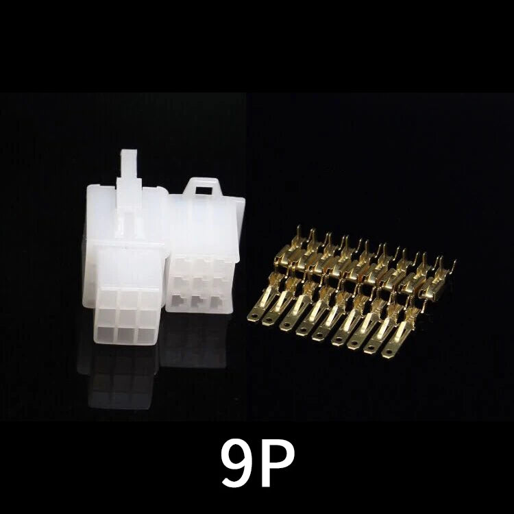 2.8mm Automotive Electrical Connector Kit – 10 Sets, 2–9 Pin Automotive Connector Kit Axl 9P