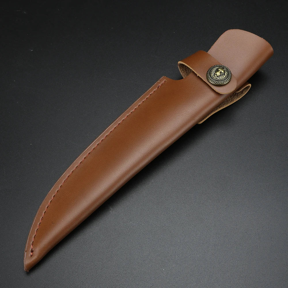 PU Leather Knife Sheath with Belt Buckle – Fixed Blade Scabbard Leather Knife Sheath Axl Default Title