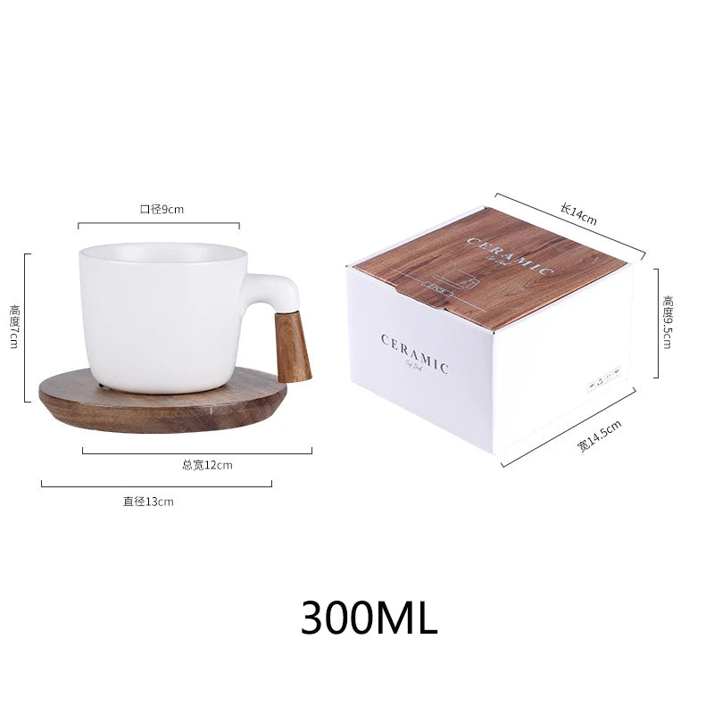 Japanese Ceramic Tea Set – Wooden Handle Teapot & Cup | KEMORELA Ceramic Tea Set Axl A-WHITE