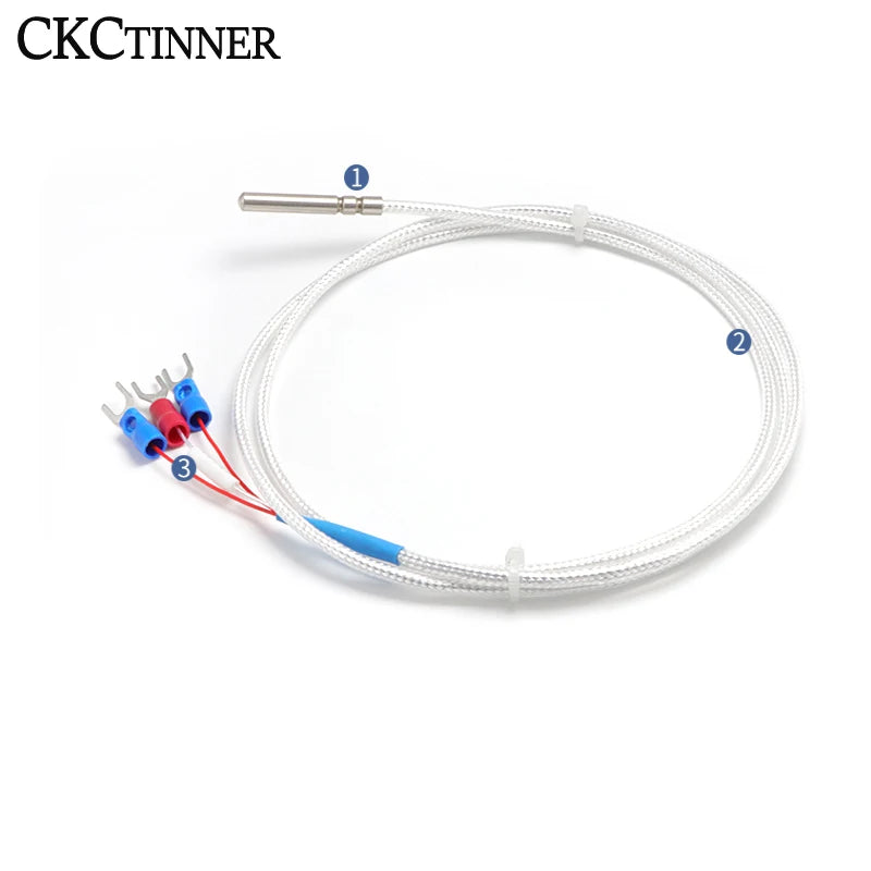 PT100 Stainless Steel RTD Temperature Sensor Probe | 0.5–5M Temperature Sensor Probe Axl