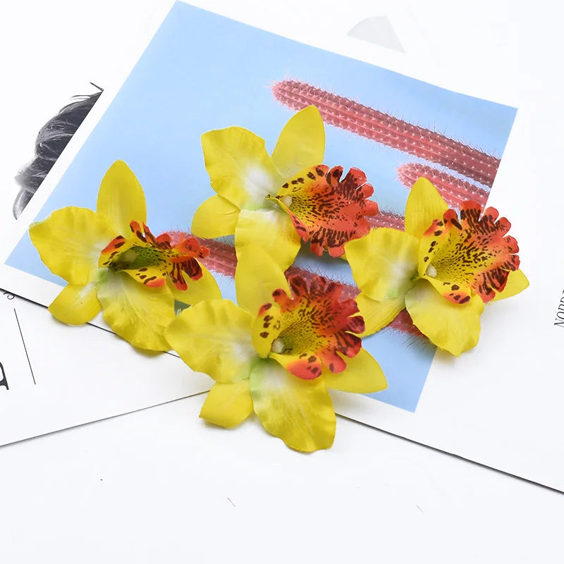 Silk Butterfly Orchid Artificial Flowers 20/50 Pcs – Wedding Décor Artificial Flowers Axl 3 20Pieces