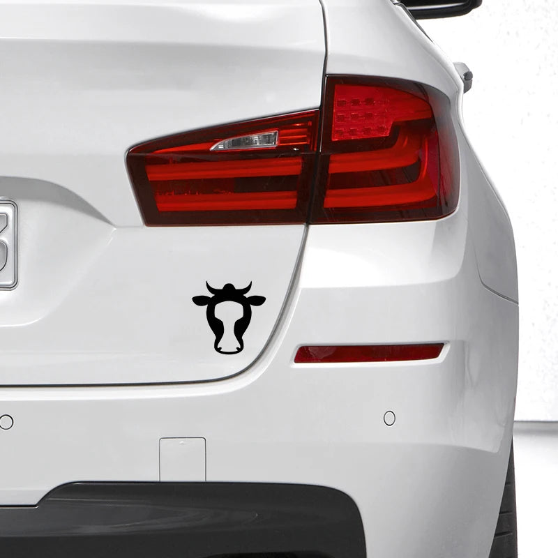 Animal Cattle PVC Car & Wall Decal Sticker – Black & White Vinyl Decal Sticker Axl